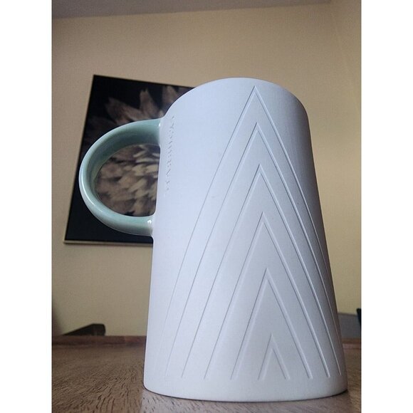 2017 Starbucks Holiday Christmas Tree Triangle Coffee Cup Tea Mug 12oz - Picture 6 of 8